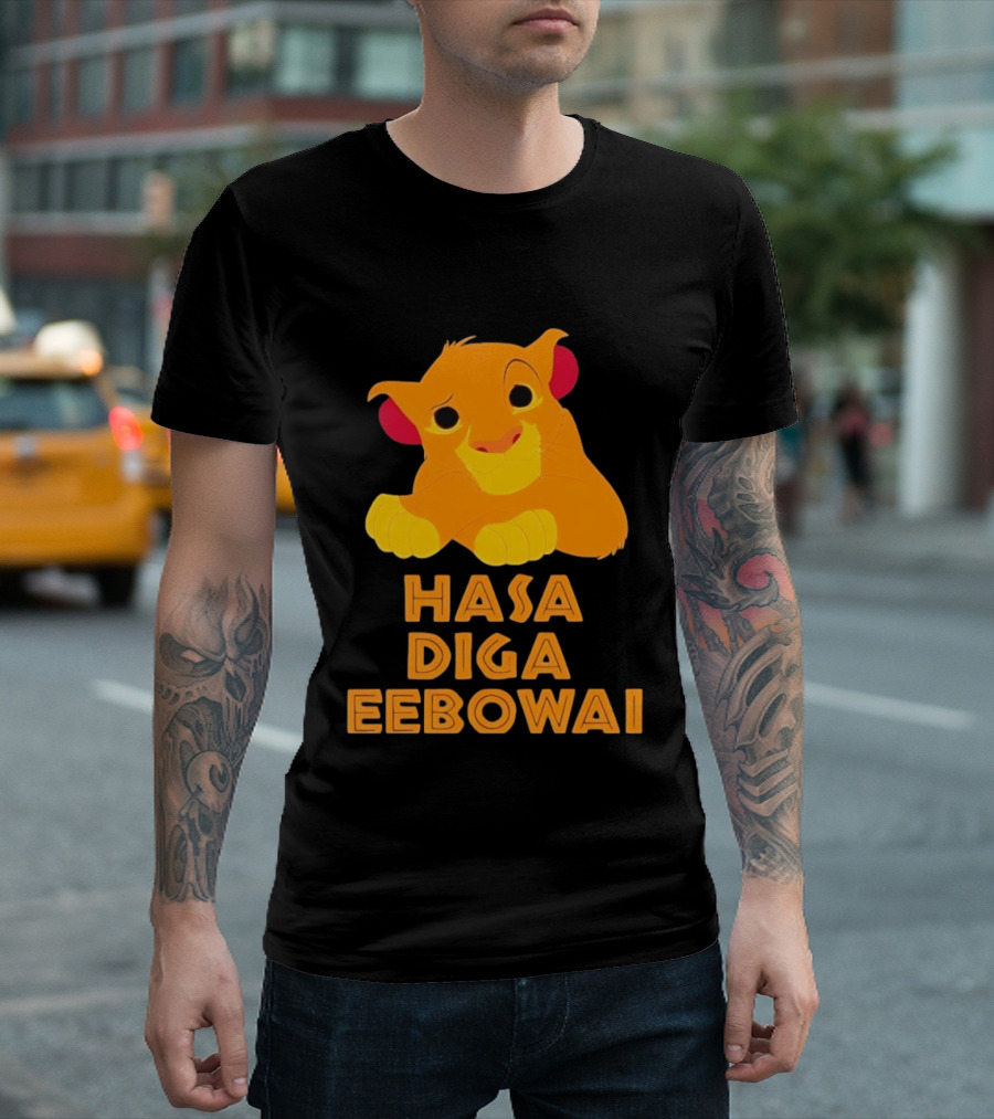 Simba Hasa Diga Eebowai Lion King Book Of Mormon T-Shirt