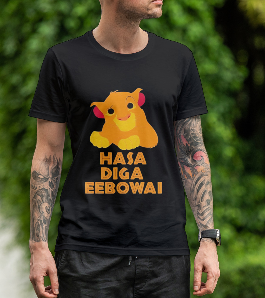 Simba Hasa Diga Eebowai Lion King Book Of Mormon T-Shirt