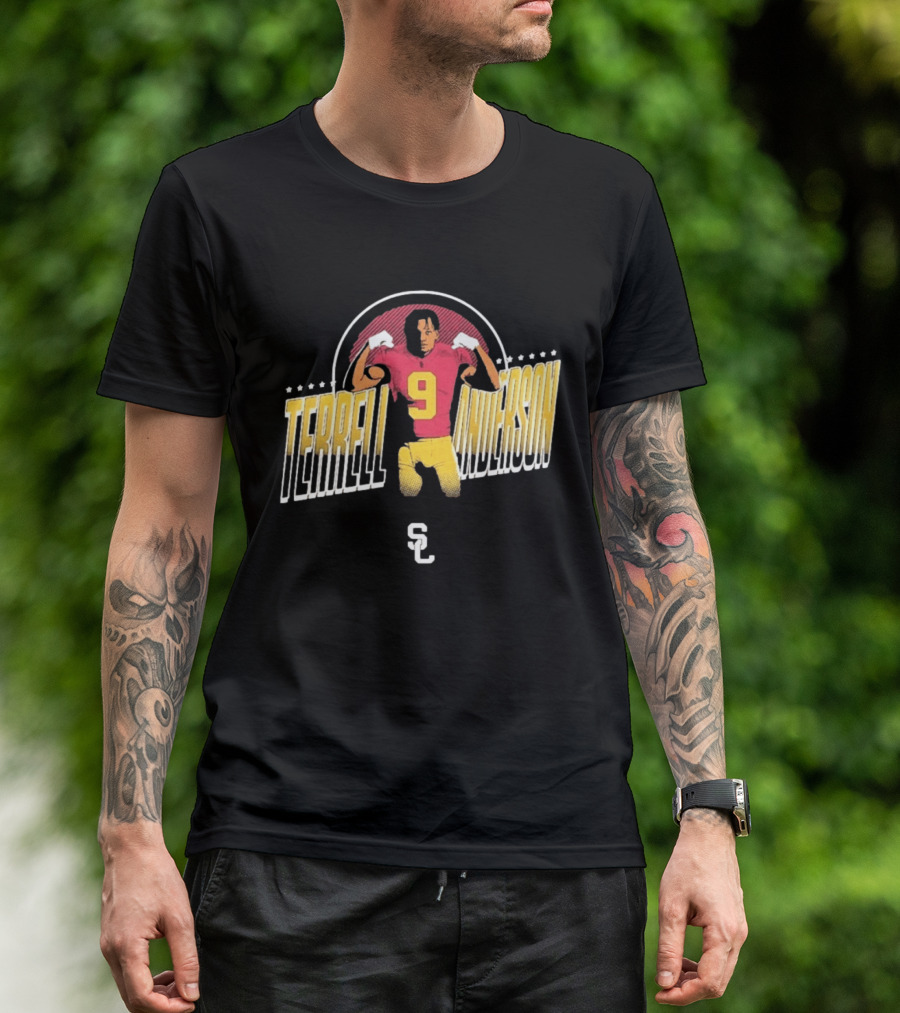 Terrell Anderson USC Trojans Football Number 9 SC T-Shirt