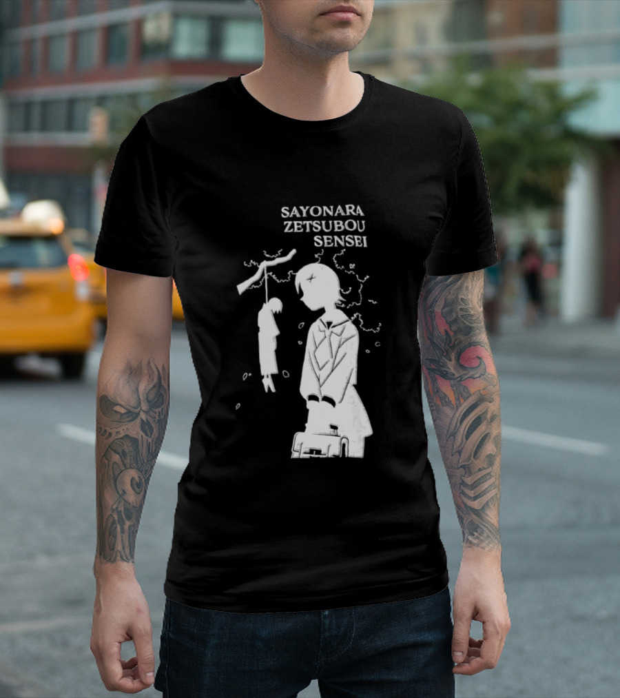 Sayonara Zetsubou Sensei Kafuka Fuura Nozomu Itoshiki T-Shirt
