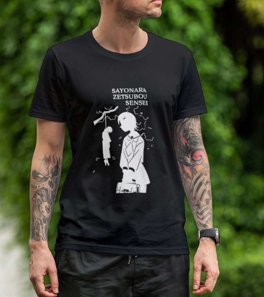 Sayonara Zetsubou Sensei Kafuka Fuura Nozomu Itoshiki T-Shirt