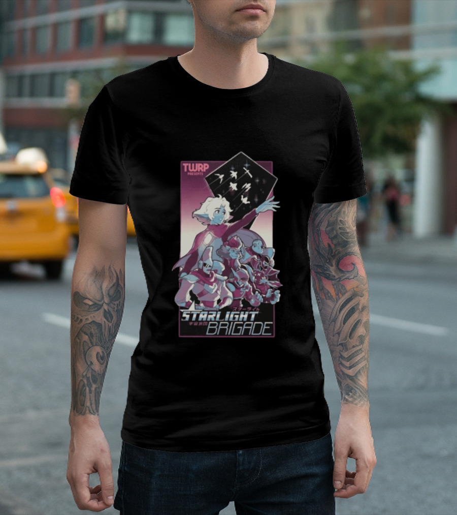 TWRP Presents Starlight Brigade Anime Style Longsleeve T-Shirt