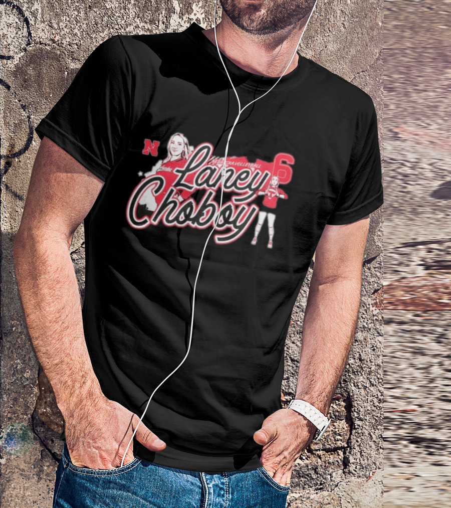 Laney Choboy Nebraska Volleyball Cornhusker Graffiti Style 6 T-Shirt