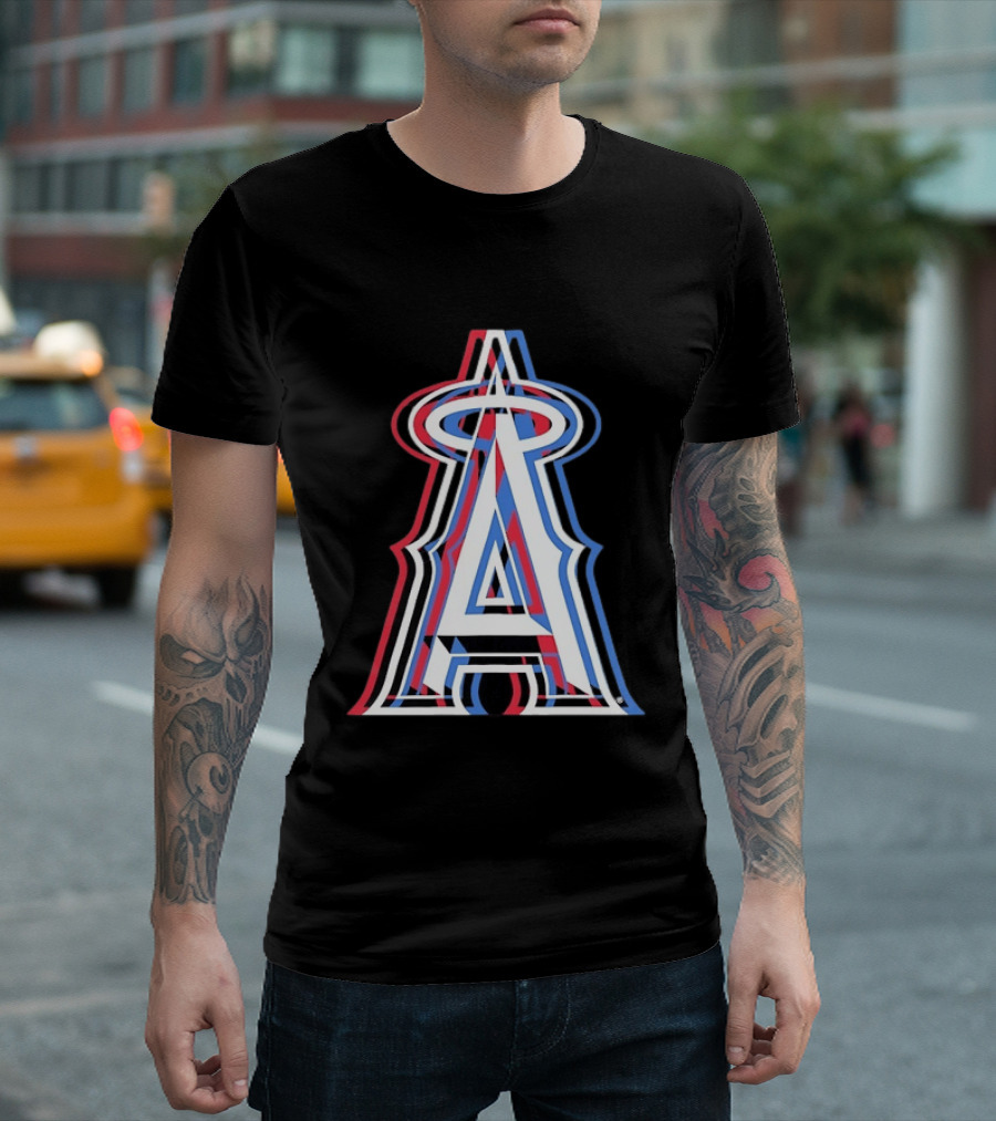 Los Angeles Angels Tri Color MLB Baseball T-Shirt