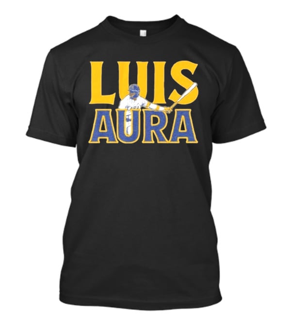 Luis Aura Luis Lara Milwaukee Brewers Player Sporting Bat T-Shirt