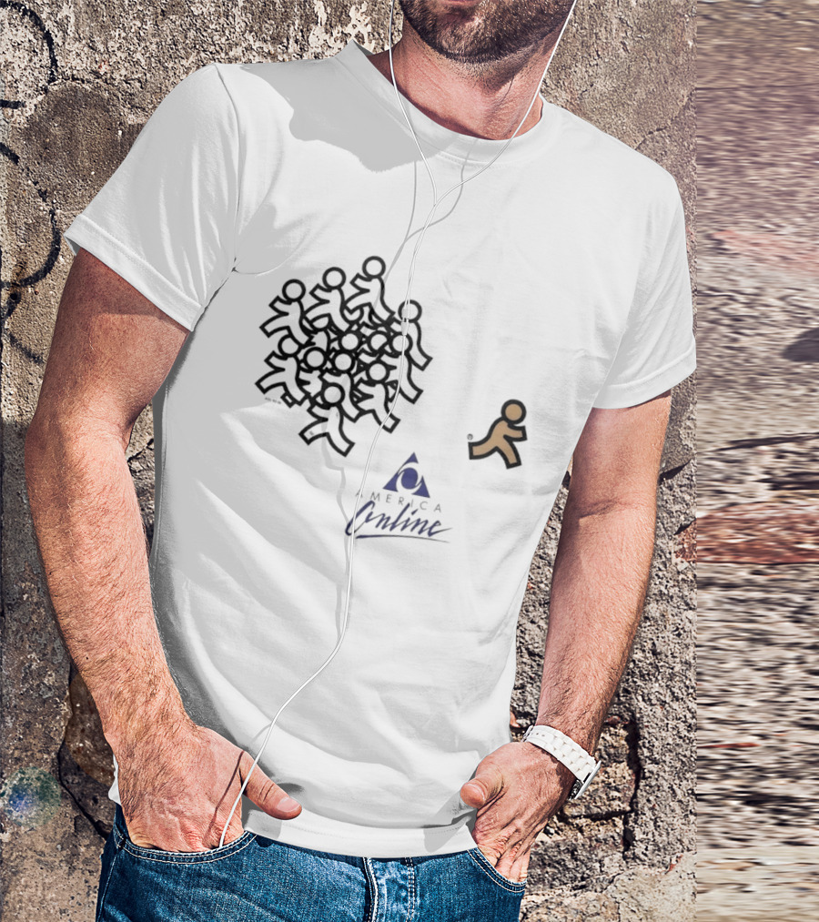 America Online AOL 92 00 90s Internet T-Shirt