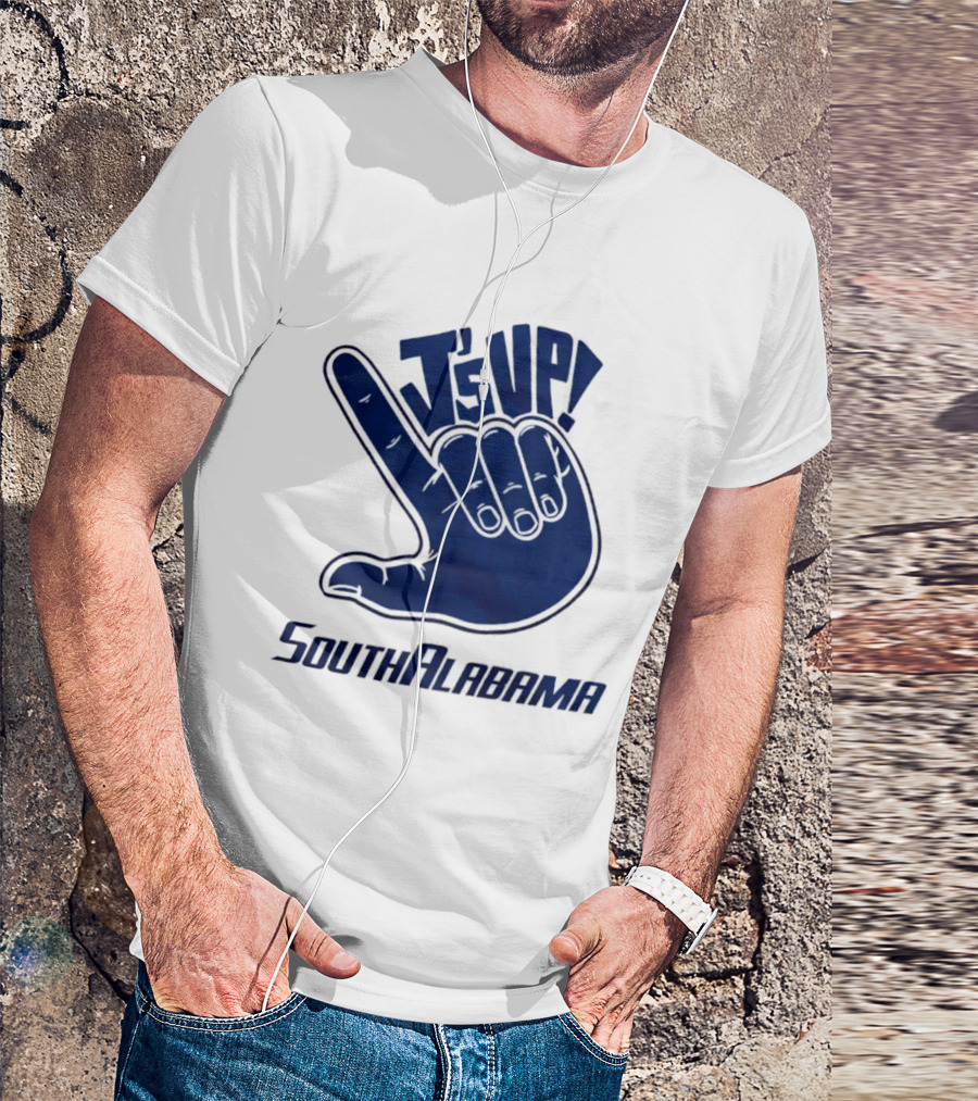 J's Up South Alabama Jaguars Hand Sign Fan Gear T-Shirt