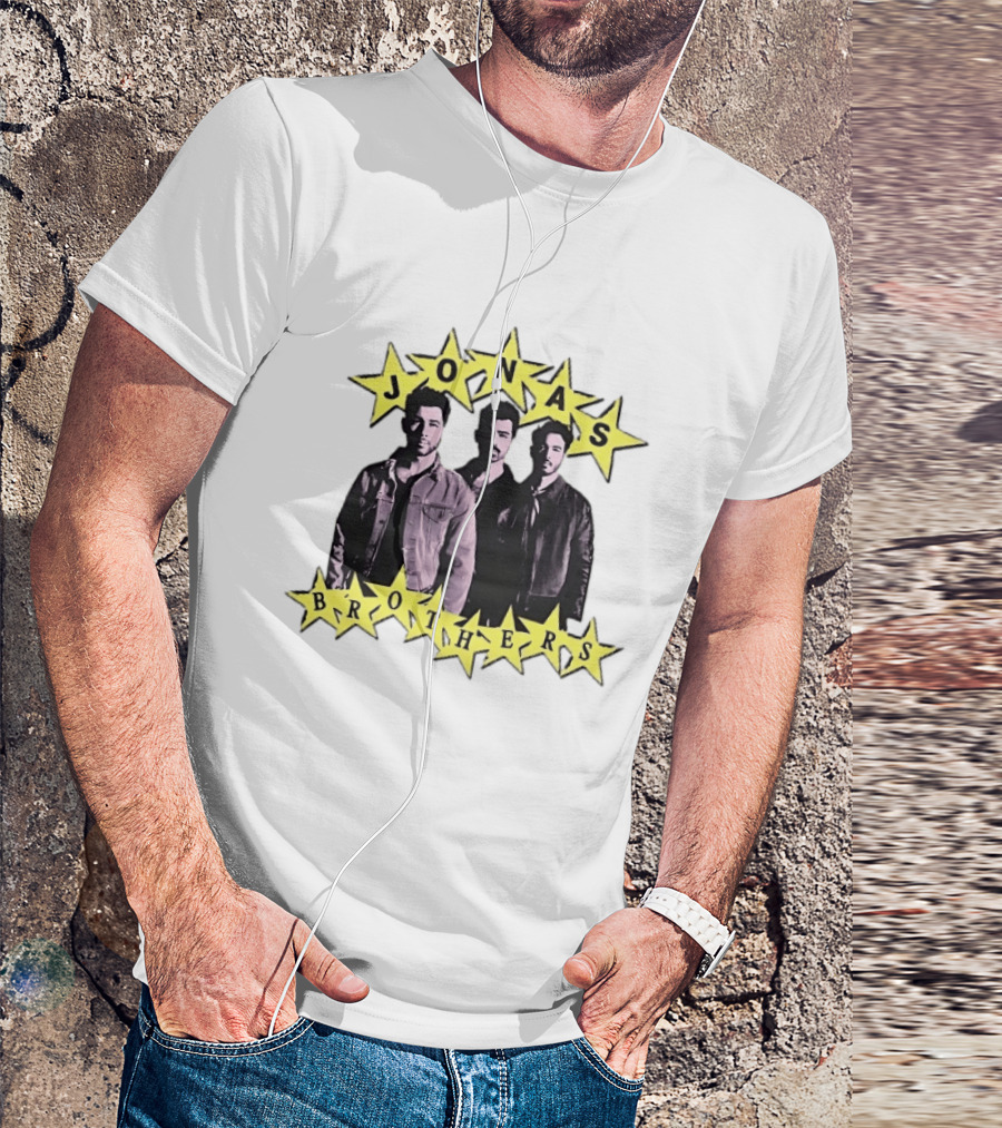 Jonas Brothers Star Pop Band Iconic Music Trio T-Shirt