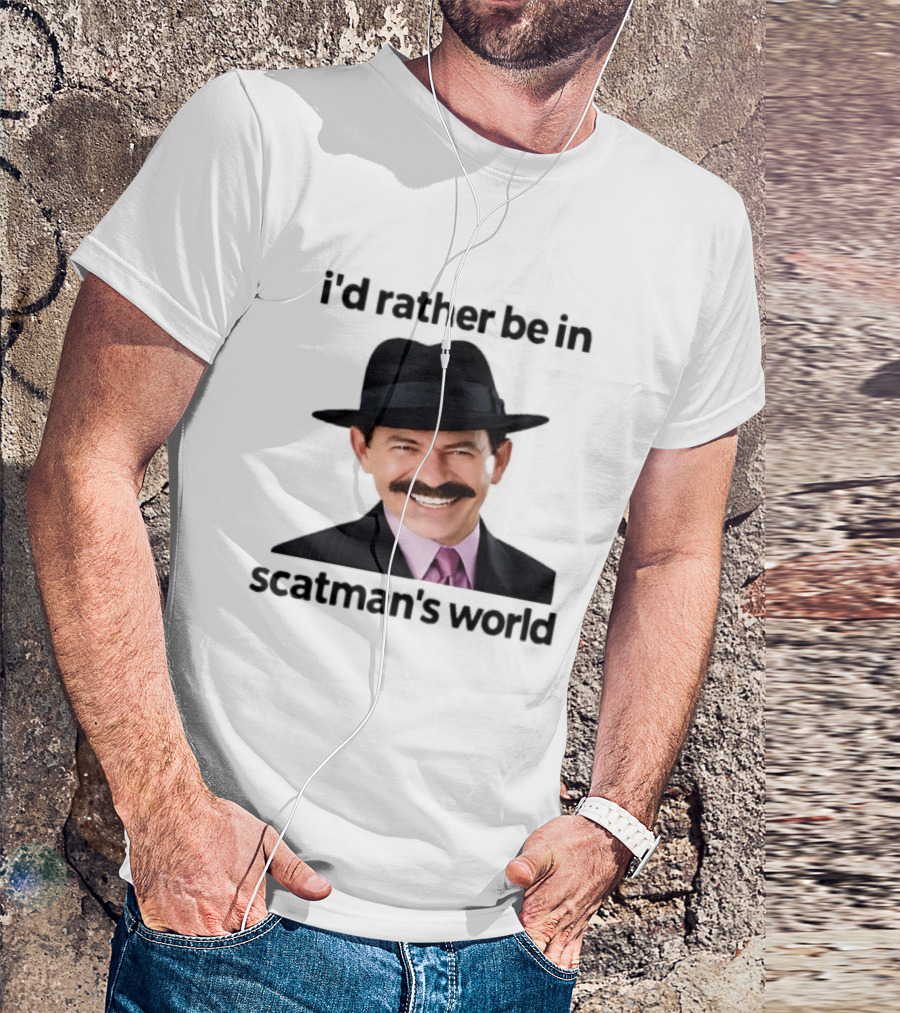 I'd Rather Be In Scatman's World Scatman John T-Shirt