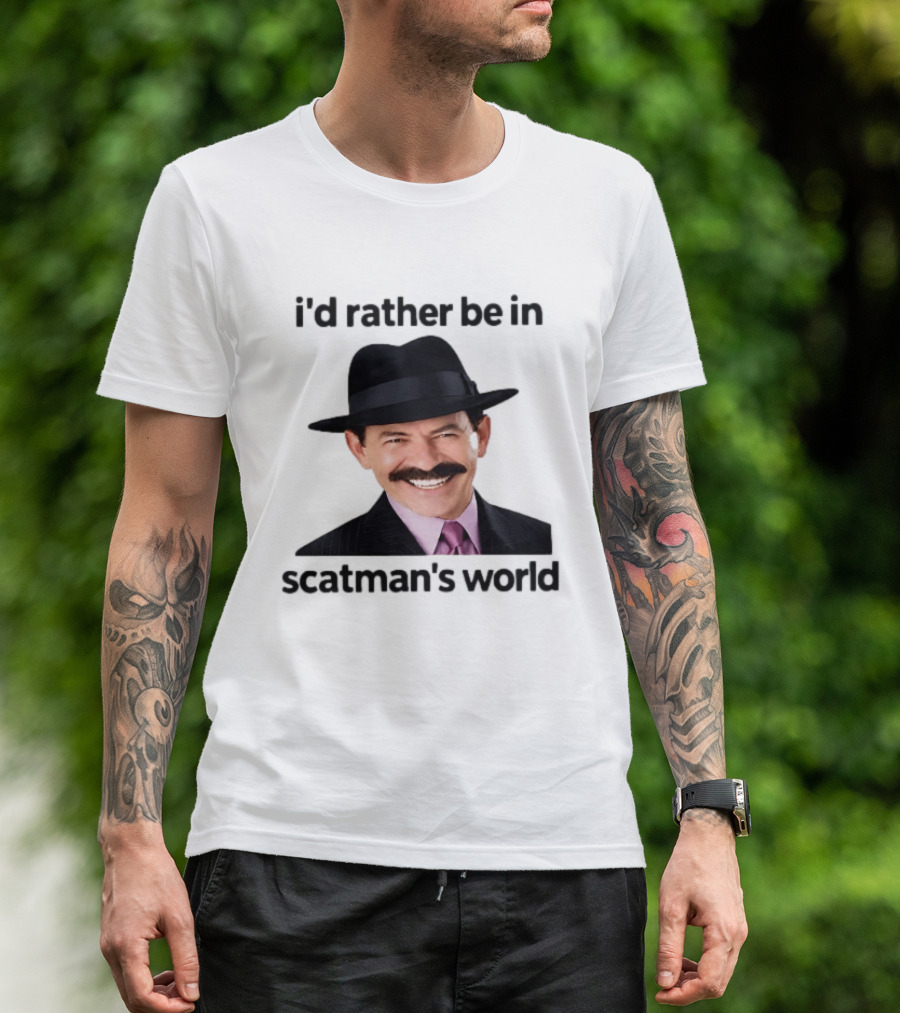 I'd Rather Be In Scatman's World Scatman John T-Shirt