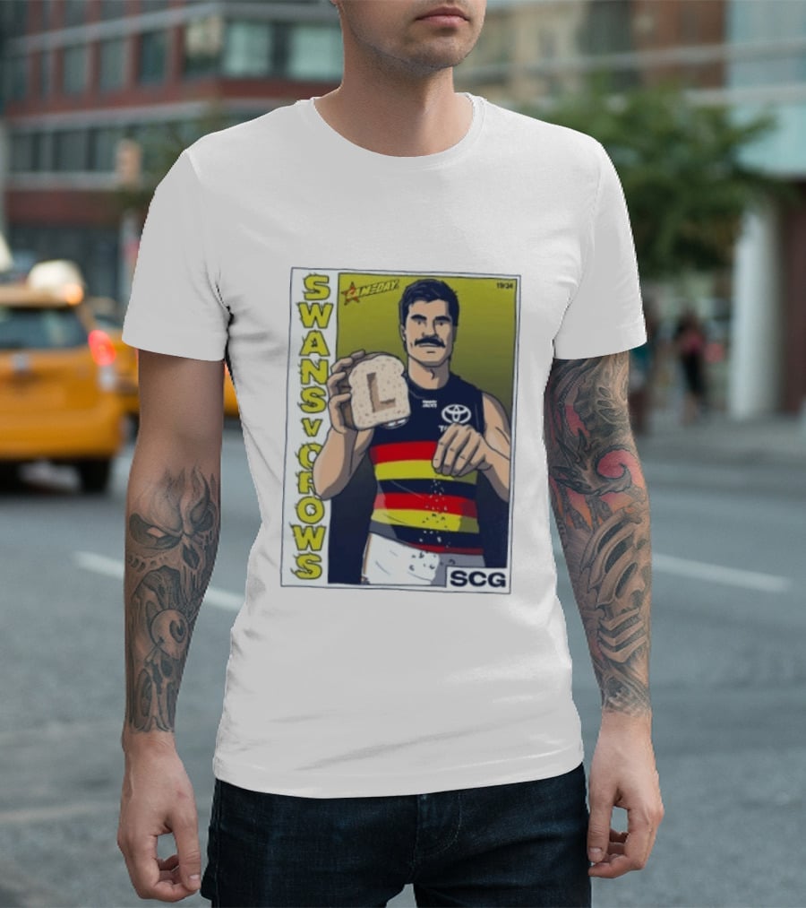 Swans Vs Crows Gameday SCG Salt Bae L Toast AFL Cartoon T-Shirt