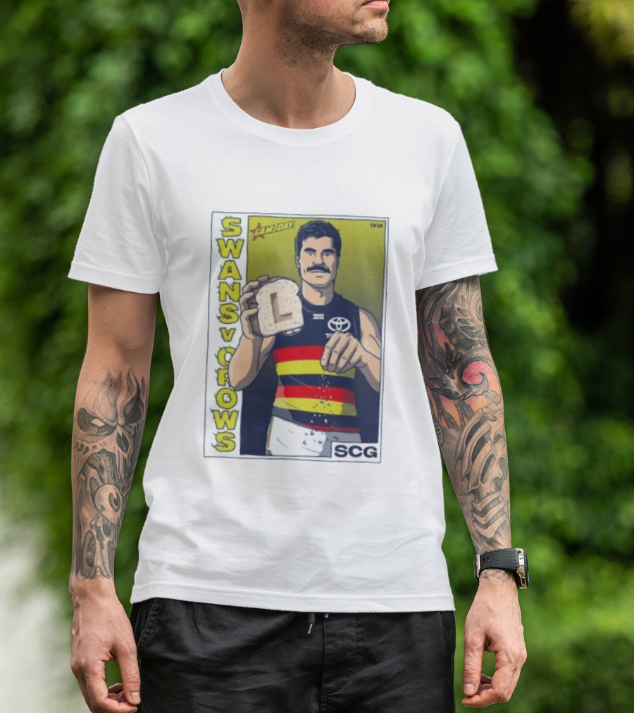 Swans Vs Crows Gameday SCG Salt Bae L Toast AFL Cartoon T-Shirt