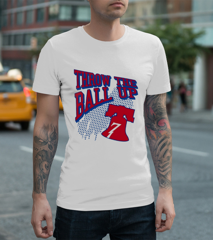 NBA Philadelphia 76ers Throw The Ball Up Liberty Bell T-Shirt