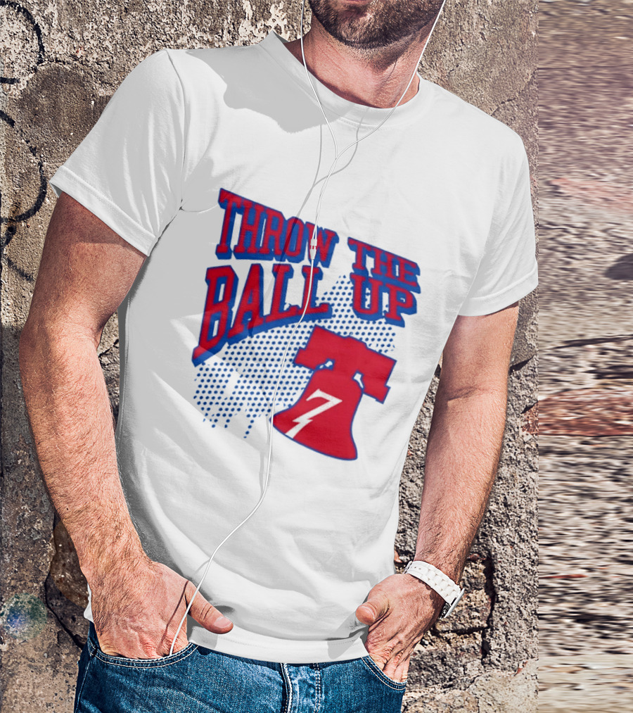 NBA Philadelphia 76ers Throw The Ball Up Liberty Bell T-Shirt