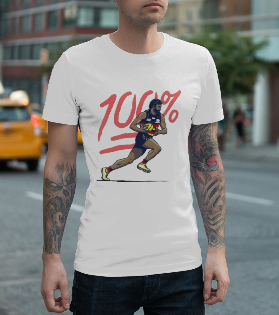 Wayne Milera 100% Adelaide Crows AFL Australian Football League Player T-Shirt