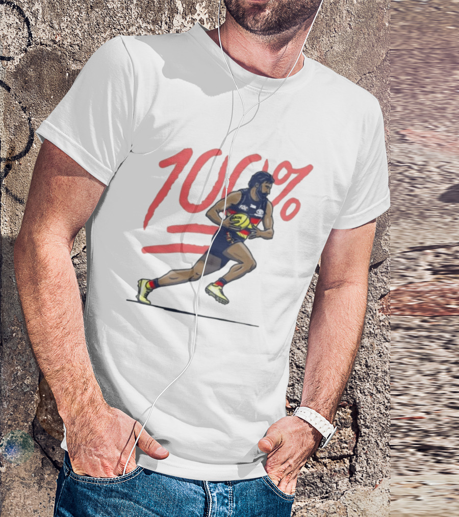 Wayne Milera 100% Adelaide Crows AFL Australian Football League Player T-Shirt