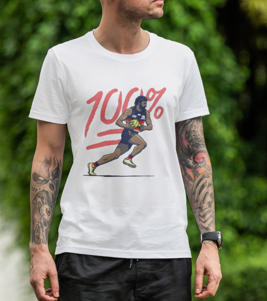 Wayne Milera 100% Adelaide Crows AFL Australian Football League Player T-Shirt