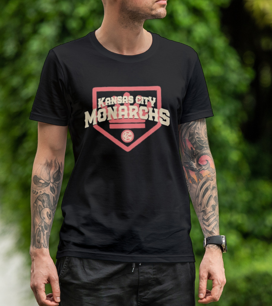 Kansas City Monarchs Home Plate Vintage Baseball T-Shirt