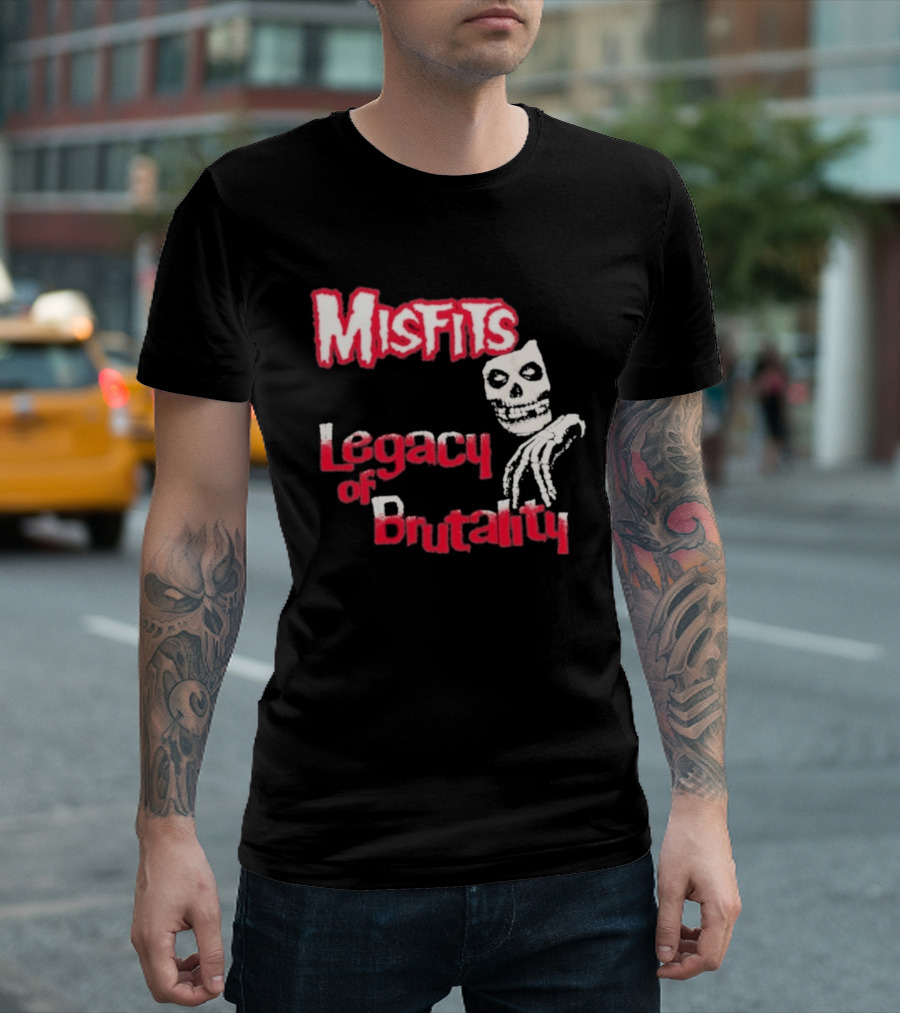 Misfits Legacy Of Brutality Skull Punk Rock T-Shirt