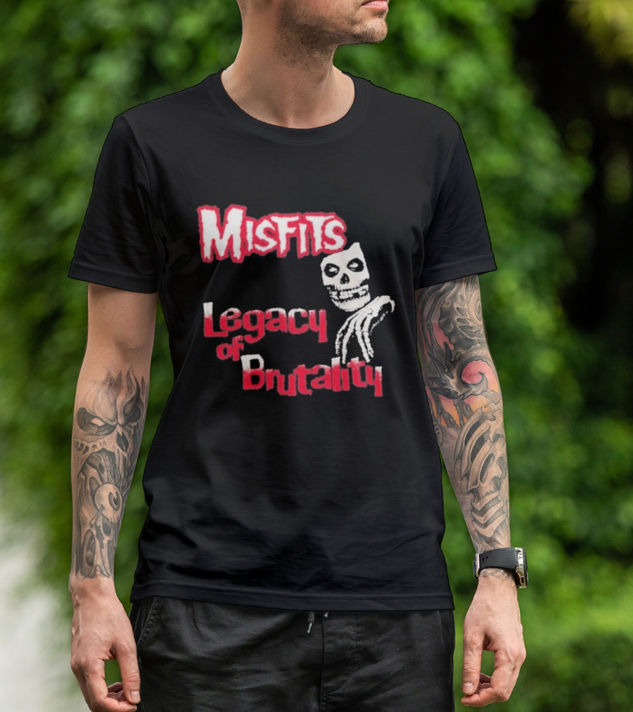 Misfits Legacy Of Brutality Skull Punk Rock T-Shirt