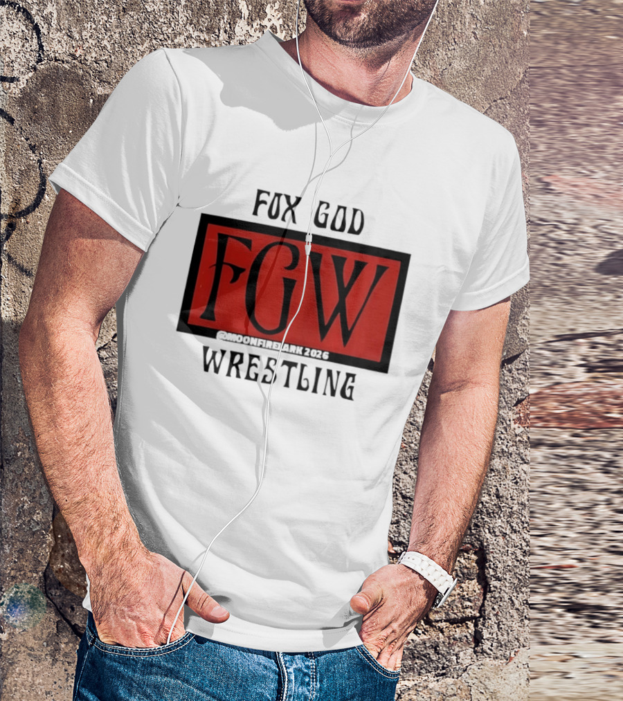 Fox God FGW Wrestling Moonfirelark 2025 Red T-Shirt