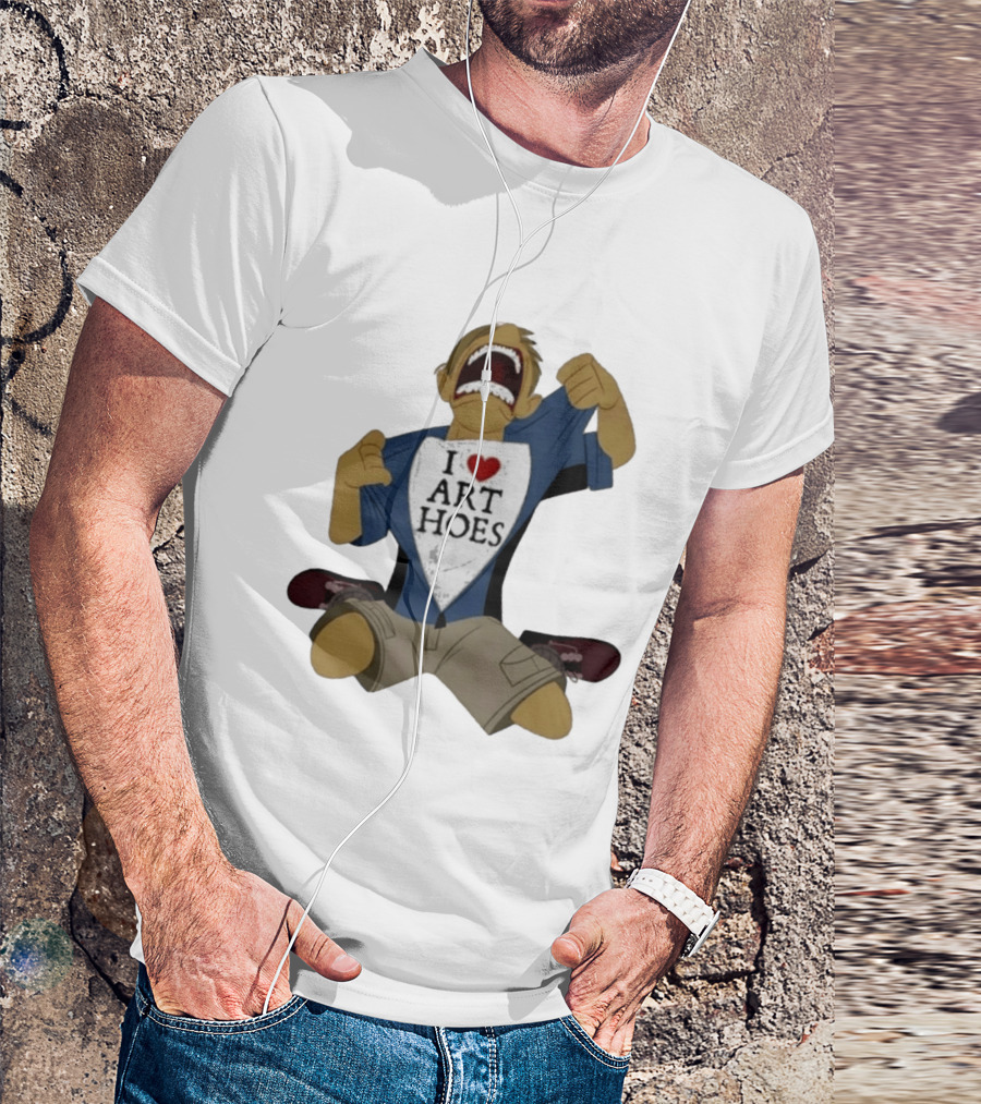 I Love Art Hoes Vintage Cartoon Style Trend T-Shirt
