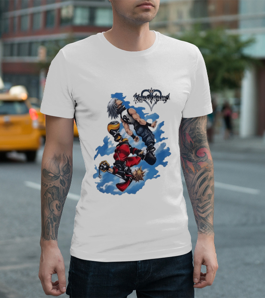 Kingdom Hearts Sora Riku Sky Square Enix T-Shirt
