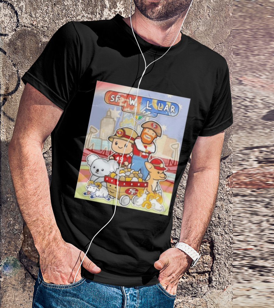 San Francisco 49ers Dig Up A Win SF W L LAR Australia T-Shirt