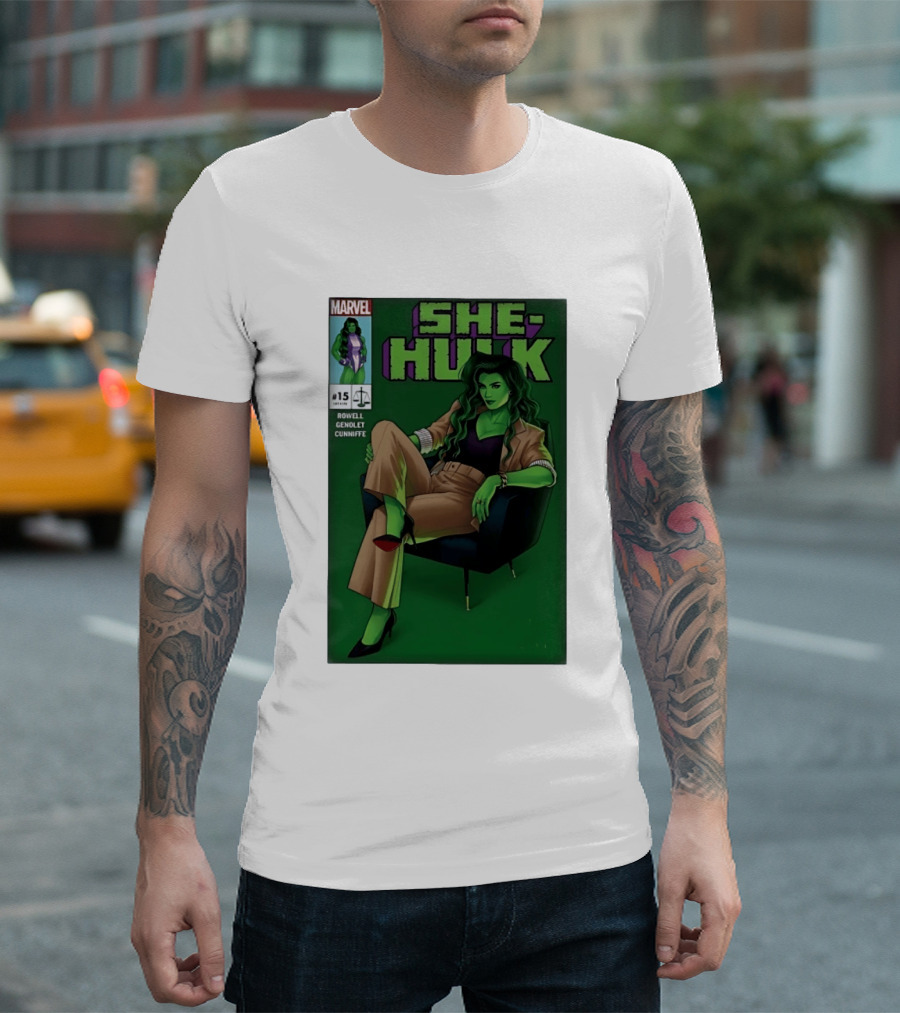 Marvel She Hulk Issue 15 Comic Book Cover Rowell Genolet Cunniffe T-Shirt