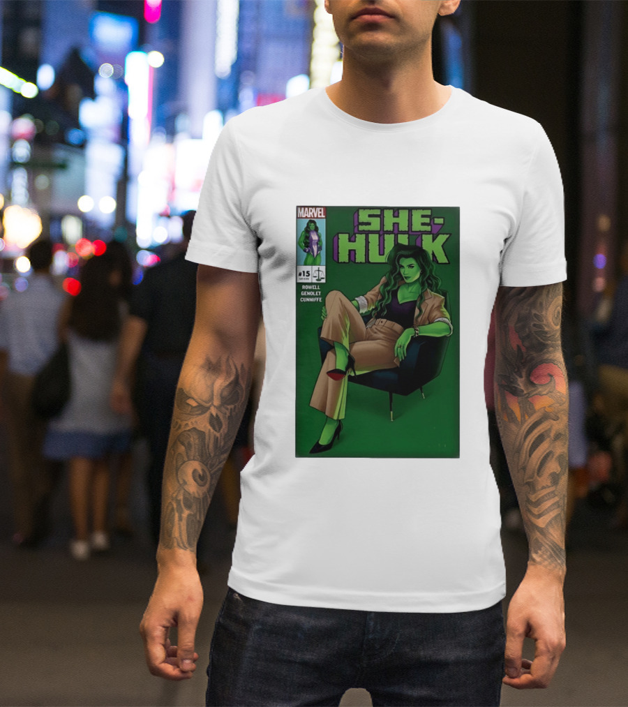 Marvel She Hulk Issue 15 Comic Book Cover Rowell Genolet Cunniffe T-Shirt