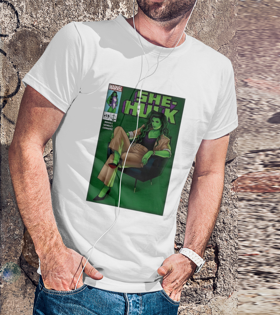 Marvel She Hulk Issue 15 Comic Book Cover Rowell Genolet Cunniffe T-Shirt