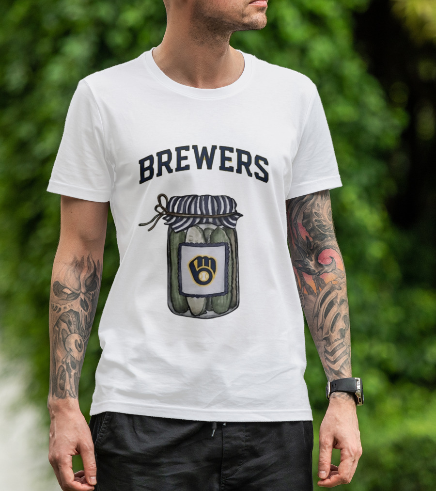 Milwaukee Brewers Pickle Jar MLB Baseball Brewers T-Shirt
