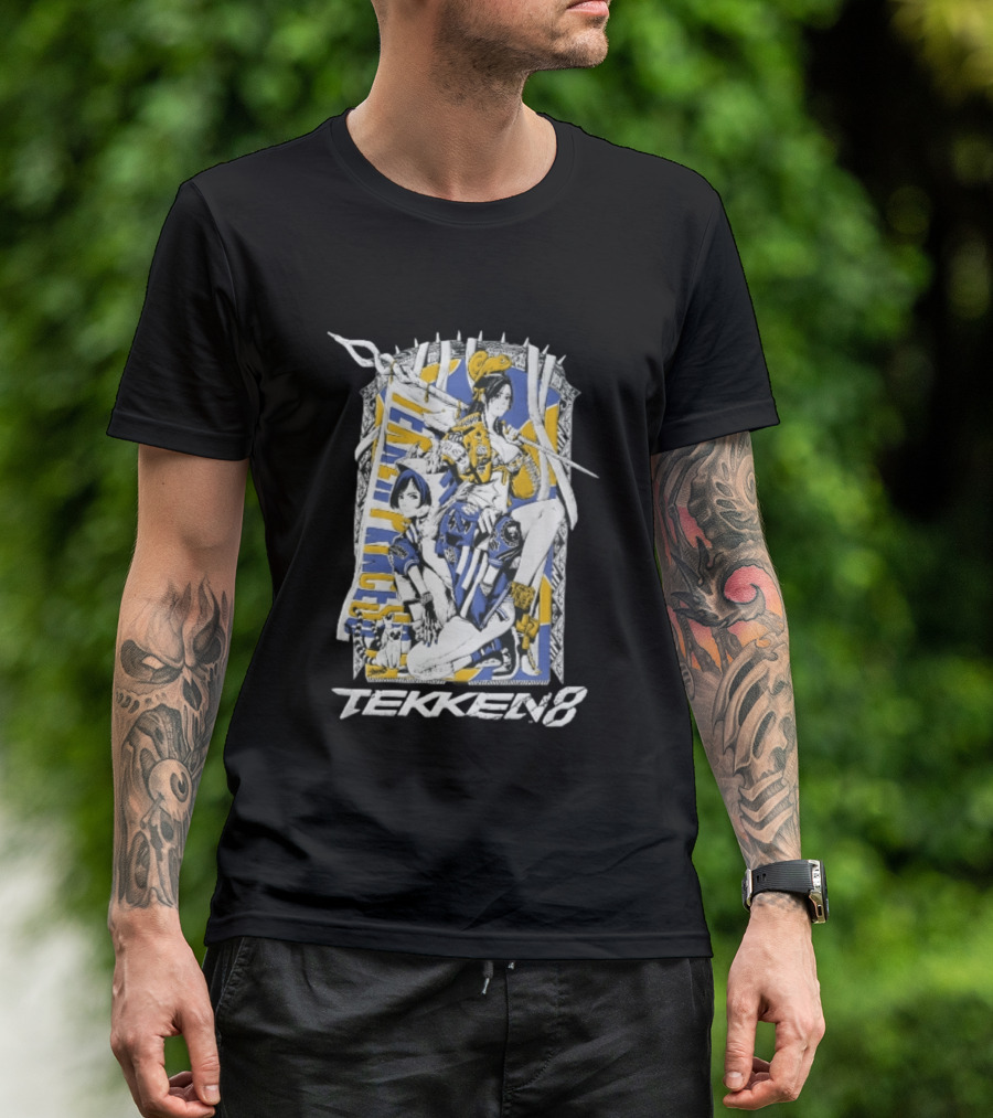 Tekken 8 Team Princess Anime Female Fighters Art Chameleon Flag T-Shirt