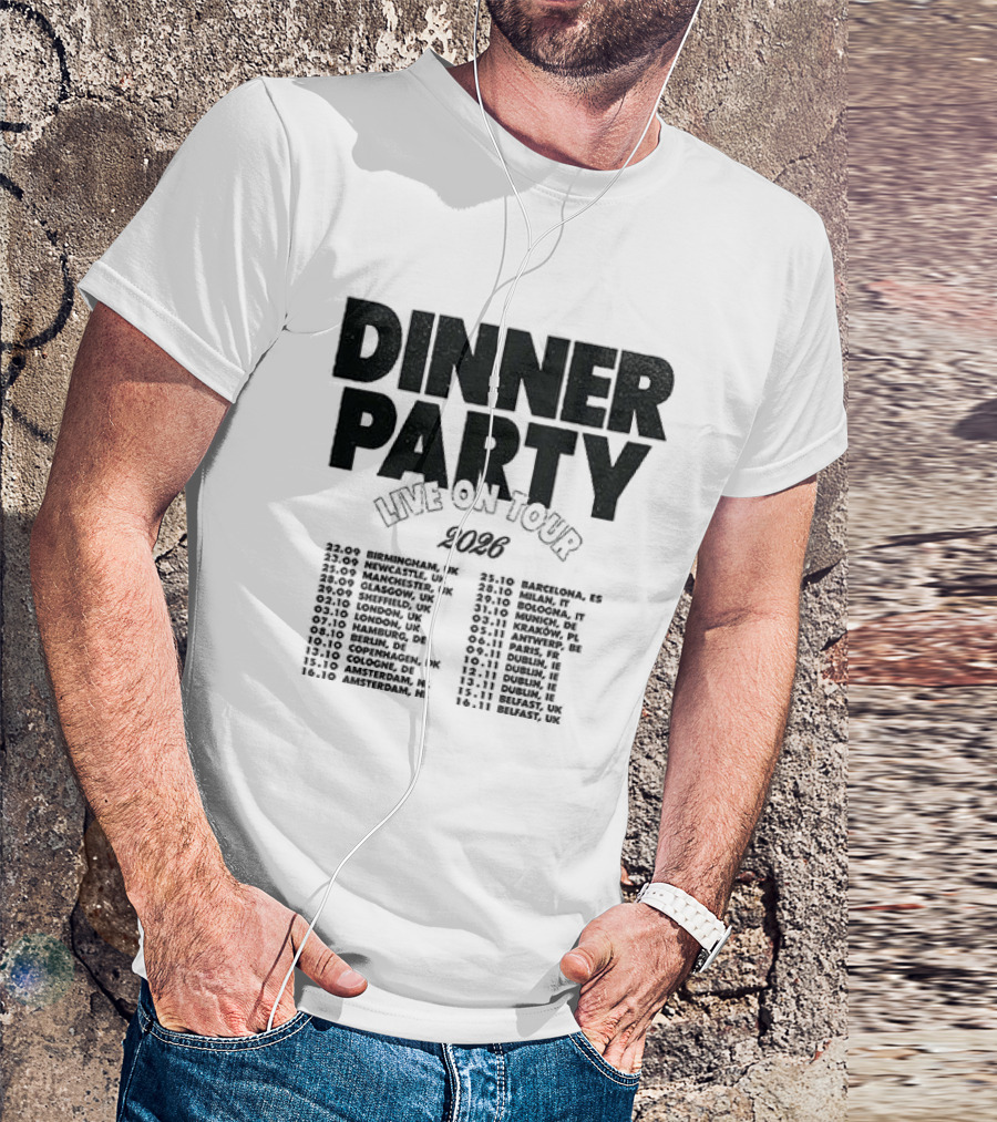 Niall Horan Dinner Party Live On Tour 2024 Dates Schedule T-Shirt
