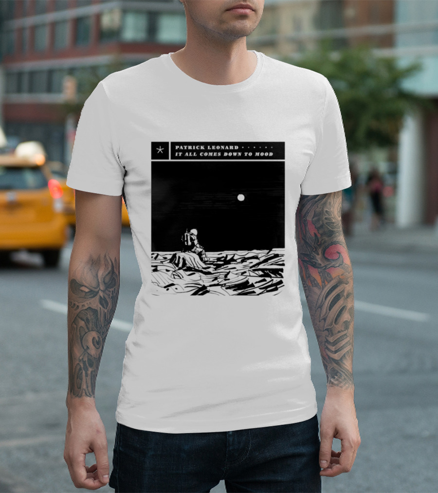 Patrick Leonard It All Comes Down To Mood Moonlit Ocean Scene T-Shirt