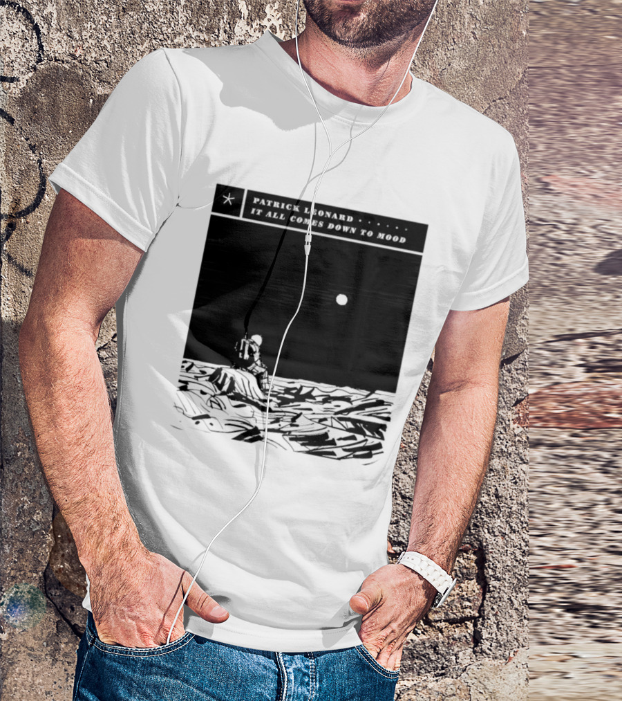 Patrick Leonard It All Comes Down To Mood Moonlit Ocean Scene T-Shirt