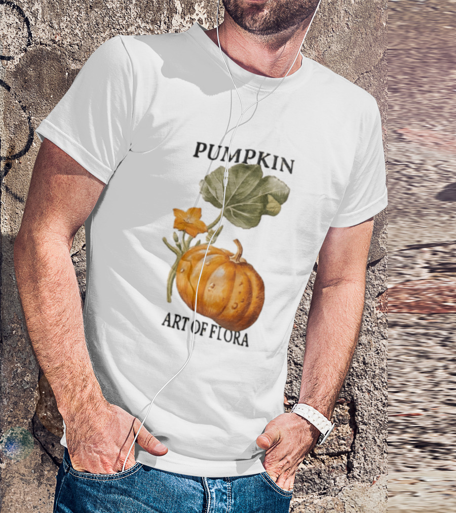 Pumpkin Art Of Flora Botanical T-Shirt