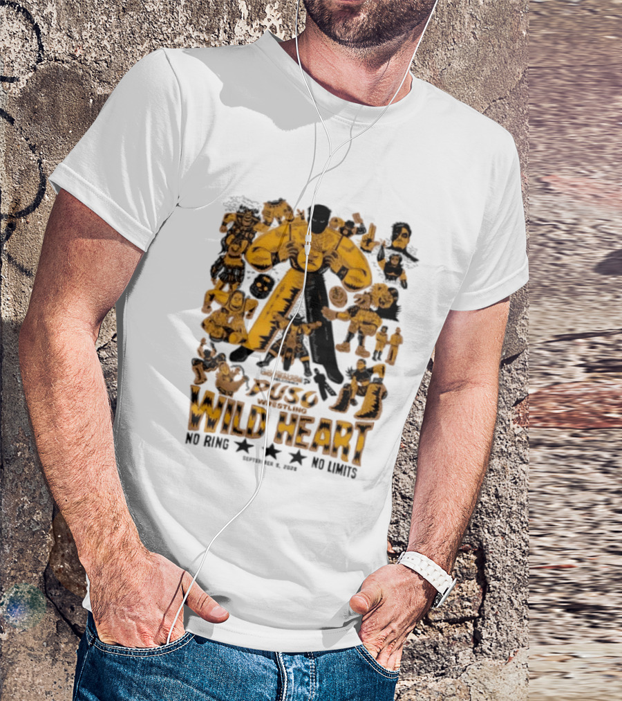 Puso Wrestling Wild Heart September 6 2026 No Ring No Limits T-Shirt