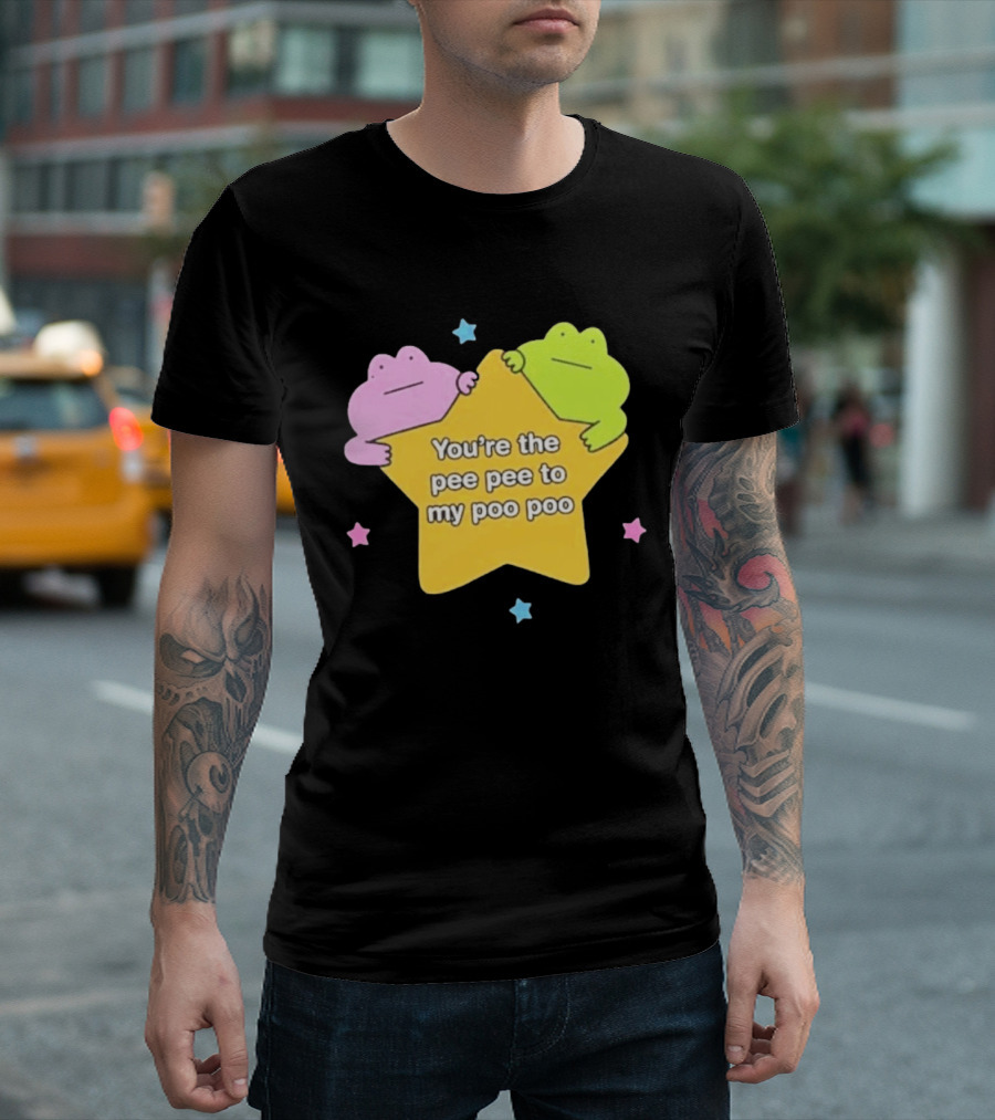 You're The Pee Pee To My Poo Poo Frogs Star Cute Pastel Kawaii Frogs T-Shirt
