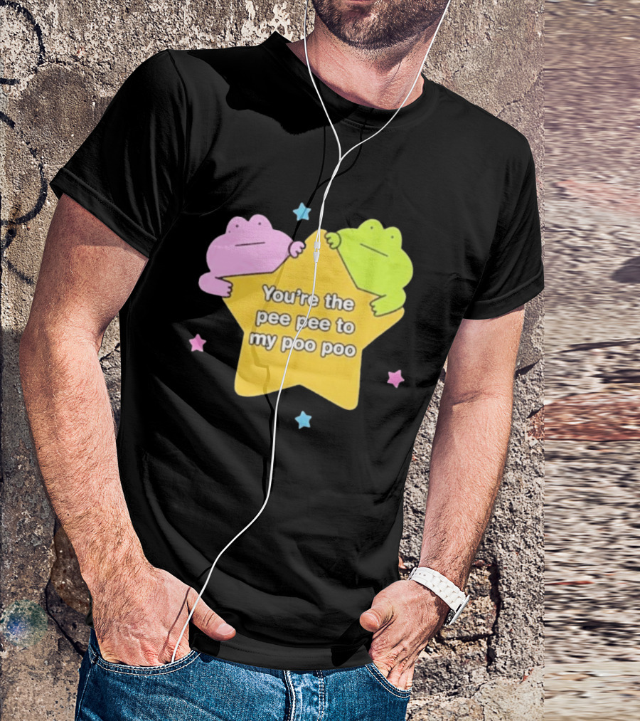 You're The Pee Pee To My Poo Poo Frogs Star Cute Pastel Kawaii Frogs T-Shirt
