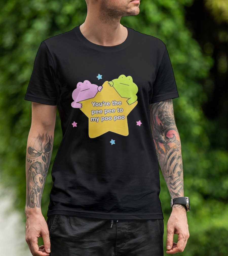 You're The Pee Pee To My Poo Poo Frogs Star Cute Pastel Kawaii Frogs T-Shirt