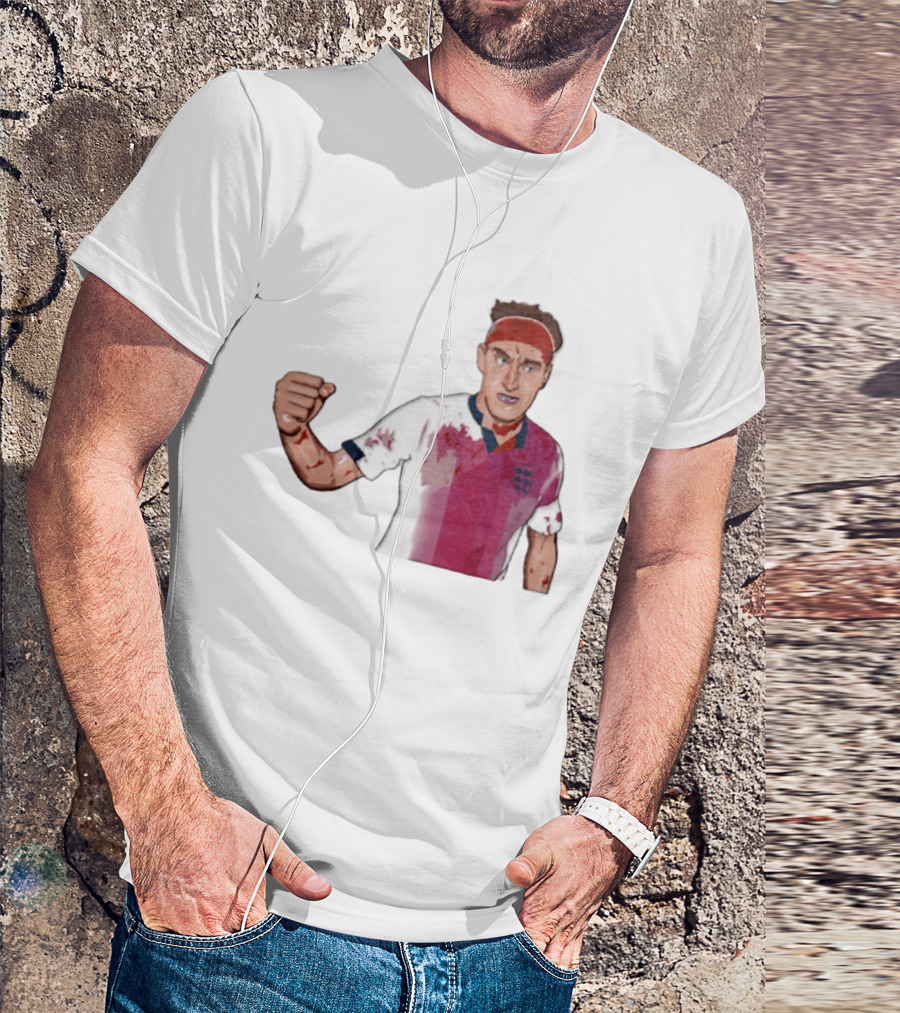 Terry Butcher England Football Iconic Bloodied Headband Moment Football Fans T-Shirt