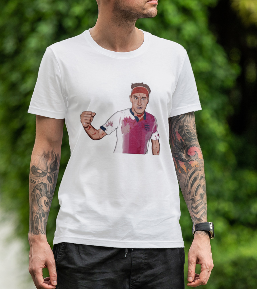Terry Butcher England Football Iconic Bloodied Headband Moment Football Fans T-Shirt
