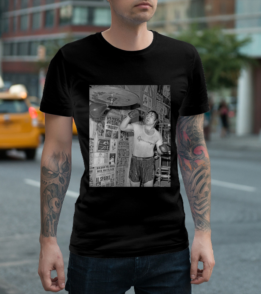 Boxing Legend George Chuvalo Training At Grossinger's Gym Historical Photograph T-Shirt