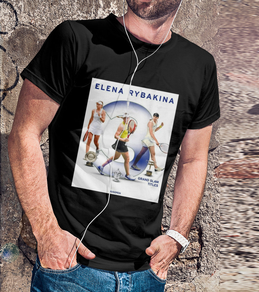 Elena Rybakina Triple Grand Slam Titles US Open Champion T-Shirt