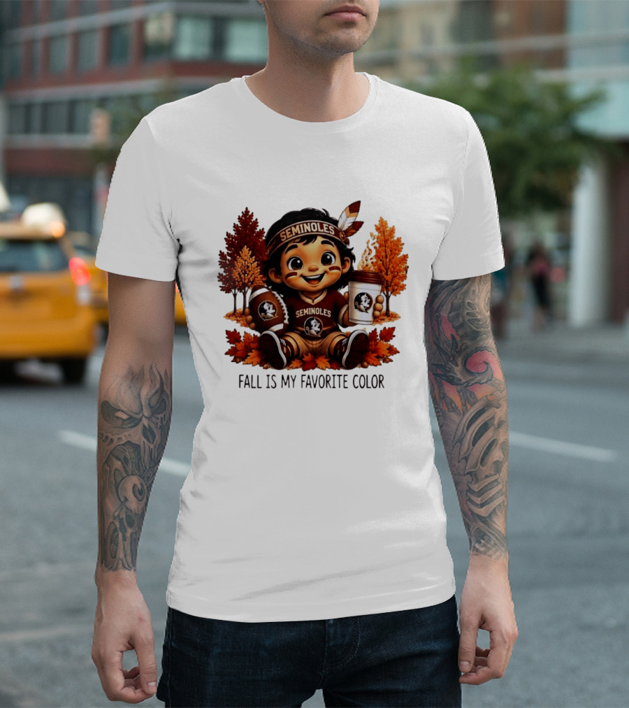 Florida State Seminoles Fall Is My Favorite Color Leaves Football Coffee Toddler T-Shirt