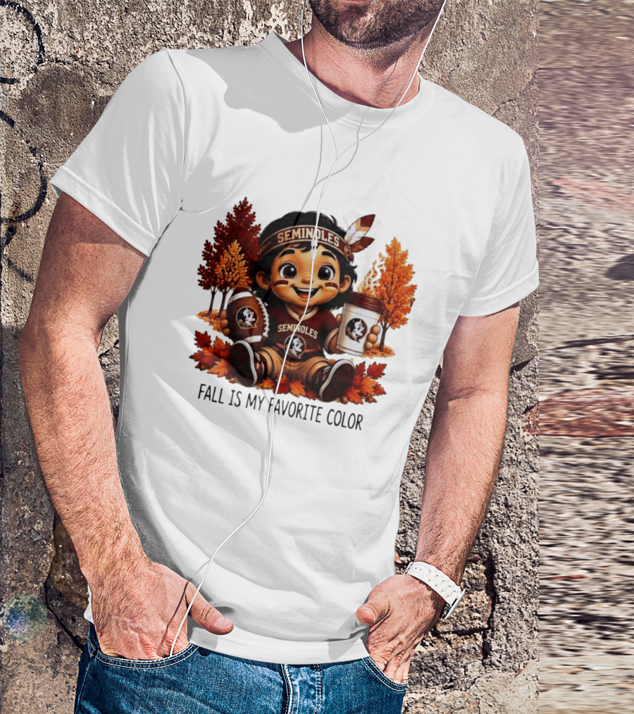Florida State Seminoles Fall Is My Favorite Color Leaves Football Coffee Toddler T-Shirt