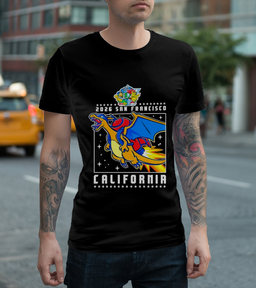 Pokémon Worlds 2026 Charizard San Francisco California T-Shirt