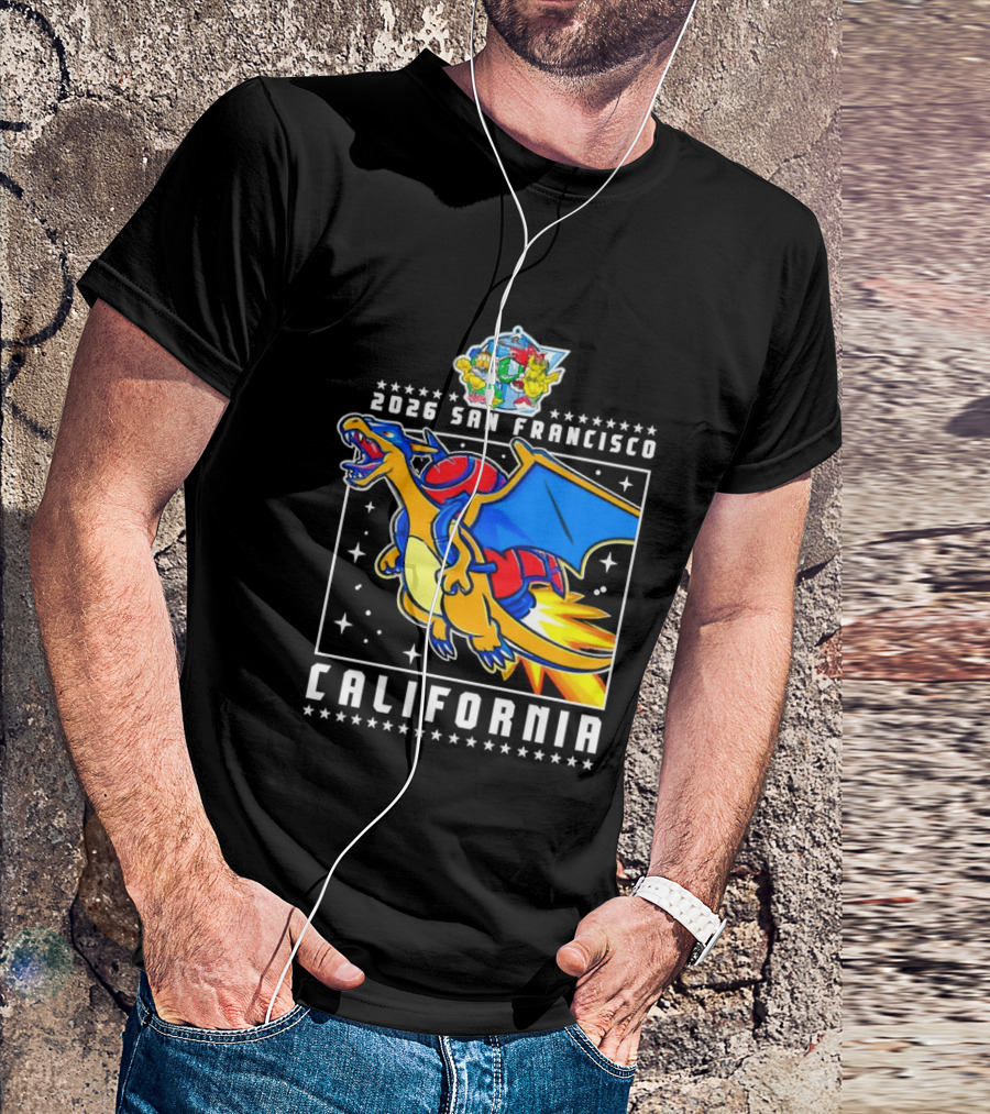 Pokémon Worlds 2026 Charizard San Francisco California T-Shirt