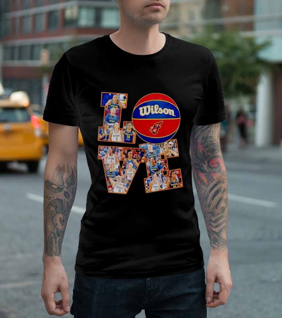 Indiana Fever Wilson Basketball Team Love WNBA Players T-Shirt